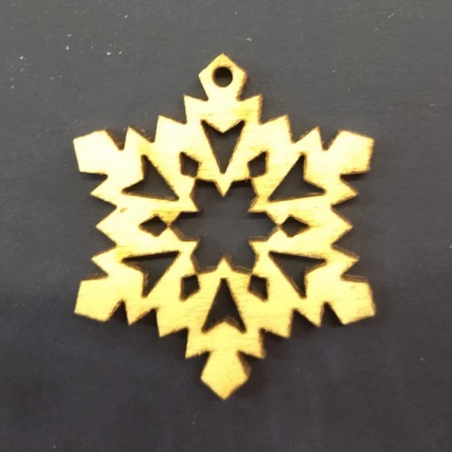 Ξύλινη χιονονιφάδα 